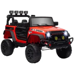 Qaba 12V Ride On Car, Ride On UTV, Battery Powered Toy Car With Bluetooth, Parent Remote, 4 Suspension Wheels, Music Horn LED Lights -Children Toys Discount GUEST d5c59940 d5fa 472e b877 9d49fa95b1fe