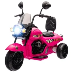 Qaba Electric Motorcycle For Kids, 3 Wheel 6V Battery Powered Motorbike W/ Headlights, Music, Forward & Reverse, Pink 9 Qaba Electric Motorcycle For Kids, 3 Wheel 6V Battery Powered Motorbike W/ Headlights, Music, Forward & Reverse, Pink -Children Toys Discount GUEST da2c1658 1177 4b98 8c6c 15f85a071e87