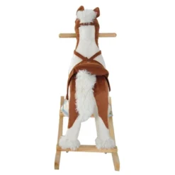 Qaba Kids Plush Ride-On Toy Rocking Horse Toddler Plush Animal Rocker With Nursery Rhyme Music - Light Brown / White 10 Qaba Kids Plush Ride-On Toy Rocking Horse Toddler Plush Animal Rocker With Nursery Rhyme Music - Light Brown / White -Children Toys Discount GUEST dfaeaeeb 49c1 42d8 82af a8b9daecb33e