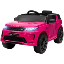 Qaba Land Rover Discovery Sport Licensed 12V Kids Ride On Car, Battery Powered Toy Car W/ Remote Control Soft Start, LED Lights, Music Horn, Pink -Children Toys Discount GUEST e02b0dcf 33ec 45e0 8f03 1d9bd5306f0f