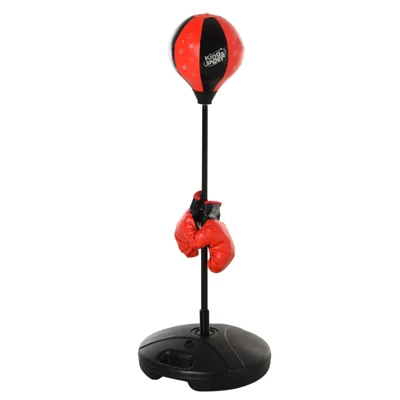 Qaba Boxing Bag Set With Height Adjustable Stand Punching Bag, Included Boxing Gloves, & Fillable Base For Children 5 Qaba Boxing Bag Set With Height Adjustable Stand Punching Bag, Included Boxing Gloves, & Fillable Base For Children - Image 3