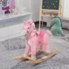 Qaba Kids Ride On Rocking Horse Toddler Plush Toy With Realistic Sounds And Swinging Tail For 3 Years Old Children -Children Toys Discount GUEST ec142f6a 9cda 4c06 8464 79fa1a100efa