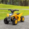Qaba CAT Licensed Kids ATV, 6V Four-Wheeler For Kids, Electric Ride On ATV With Horn, LED Headlights, Single-Button Start For 18-36 Months, Yellow 2 Qaba CAT Licensed Kids ATV, 6V Four-Wheeler For Kids, Electric Ride On ATV With Horn, LED Headlights, Single-Button Start For 18-36 Months, Yellow -Children Toys Discount GUEST f00b4628 ee2c 4bdb aa2b 9de1ebaddc3d