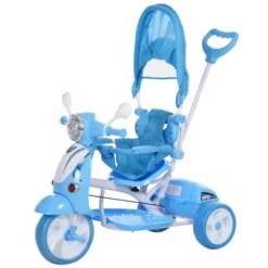 Qaba Children Ride-On Moped Tricycle With A Stylish Design & Interactive Music & Lighting Functions -Children Toys Discount GUEST f4e6514c 79ec 470c a0be 3ccbc33eb500
